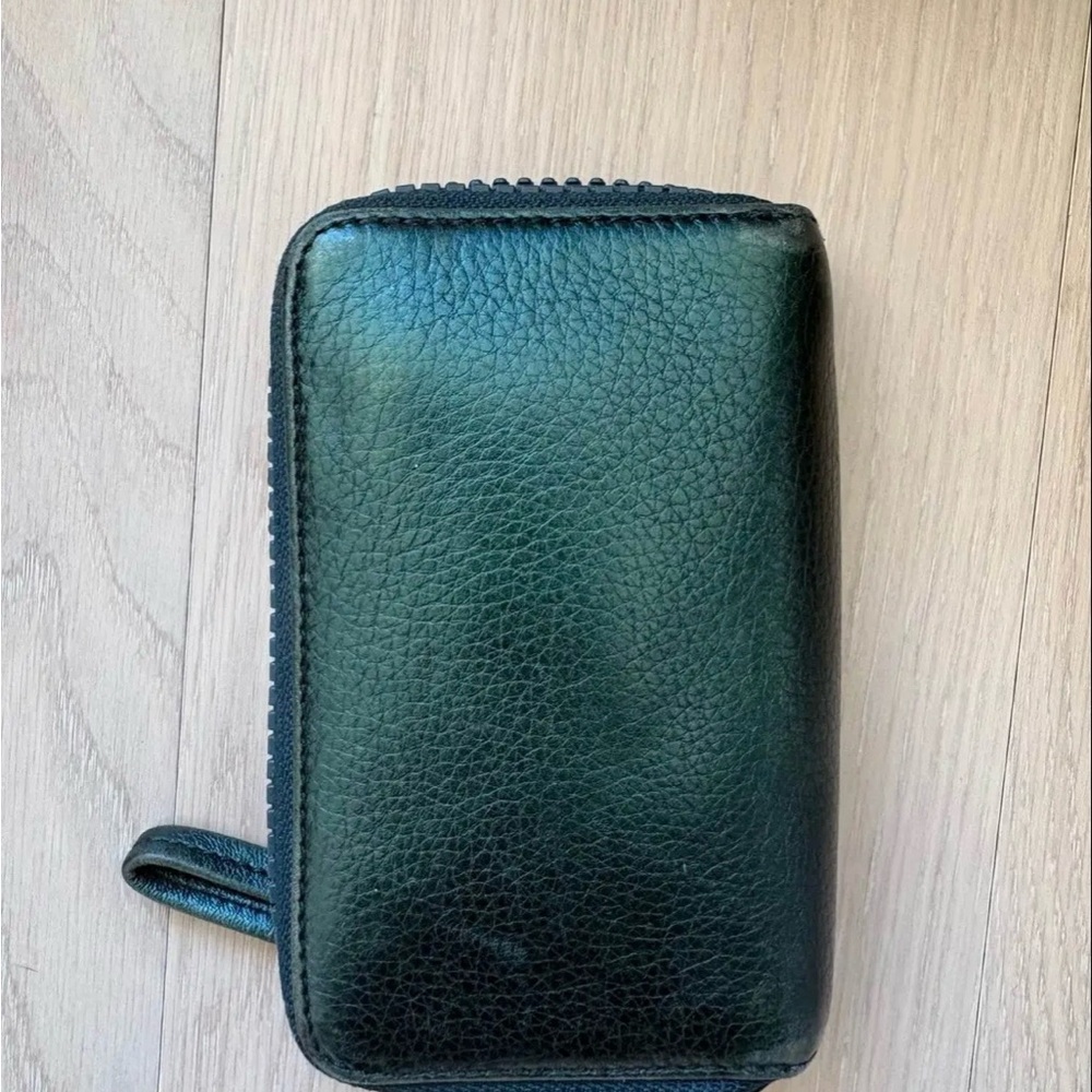 Bimba Y Lola metallic leather wallet